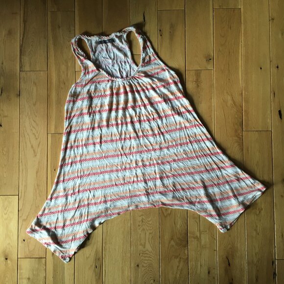 Y2K Suzy Shier Rope Print Rayon Handkerchief Hem Tank Top - Picture 12 of 16